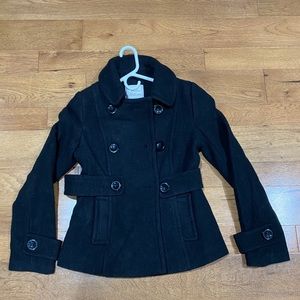 Black button jacket